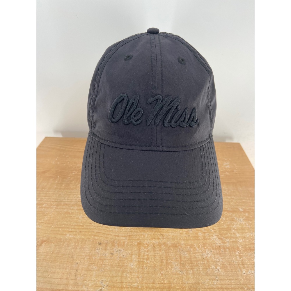 Legacy Athletic Ole Miss Rebels Mens Black Adjustable Strapback Baseball Cap Hat